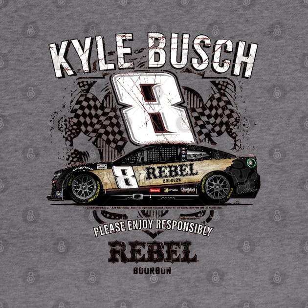 Kyle Busch Rebel Bourbon Car by stevenmsparks